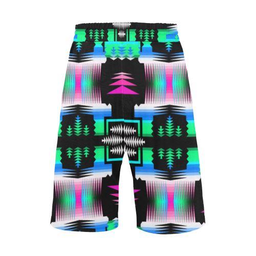 Fuschia Sky Sage Men's All Over Print Casual Shorts (Model L23) Men's Casual Shorts (L23) e-joyer