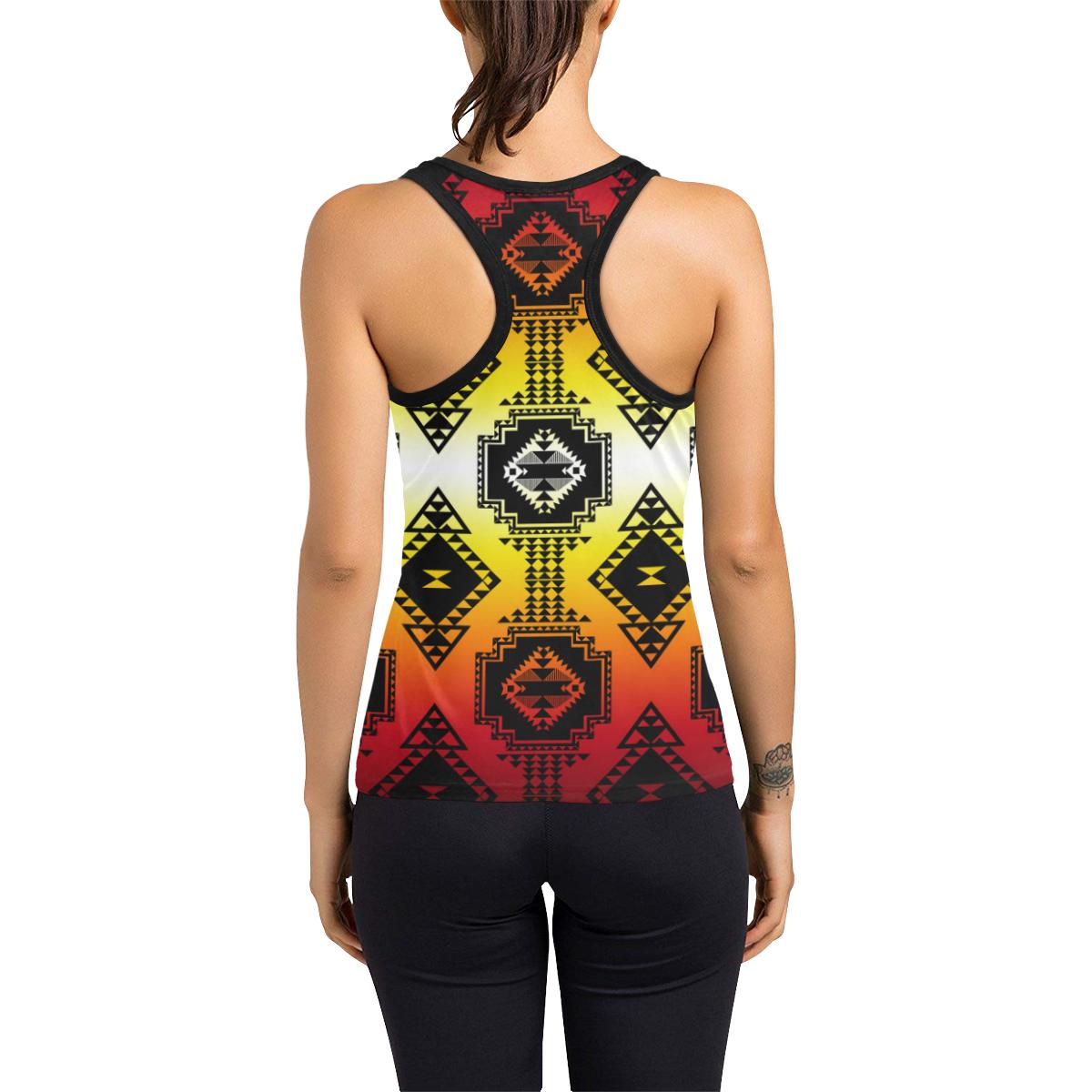 Gathering Fire Women's Racerback Tank Top (Model T60) Racerback Tank Top (T60) e-joyer