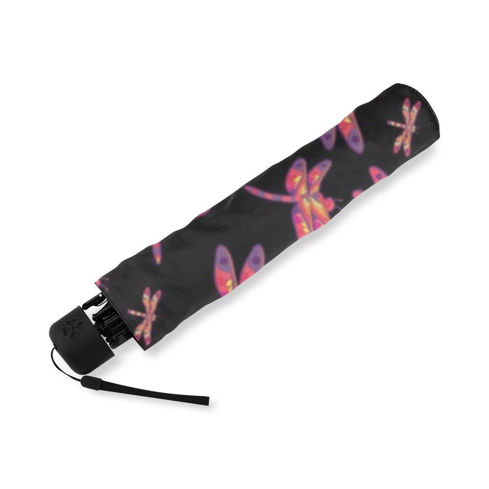 Gathering Noir Foldable Umbrella (Model U01) Foldable Umbrella e-joyer