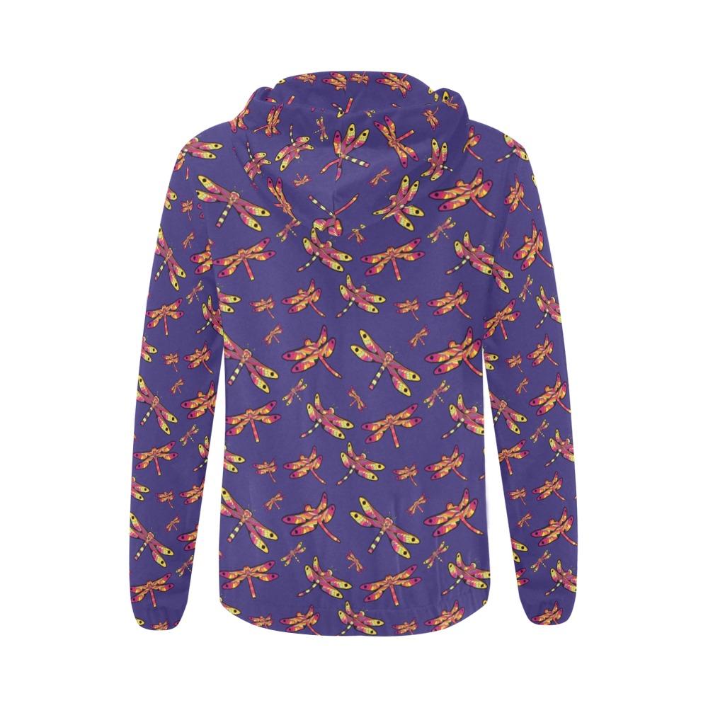 Gathering Purple All Over Print Full Zip Hoodie for Women (Model H14) All Over Print Full Zip Hoodie for Women (H14) e-joyer