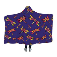 Load image into Gallery viewer, Gathering Purple Hooded Blanket blanket 49 Dzine 
