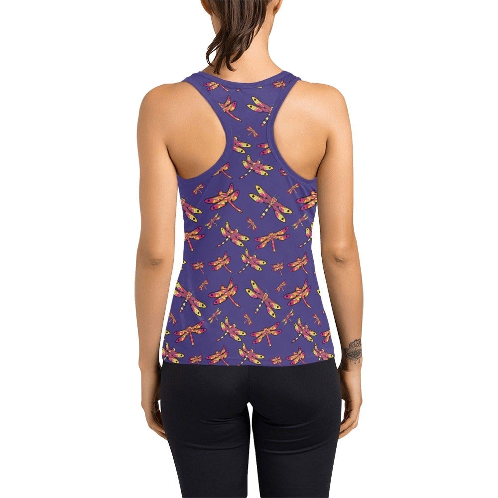 Gathering Purple Women's Racerback Tank Top (Model T60) Racerback Tank Top (T60) e-joyer