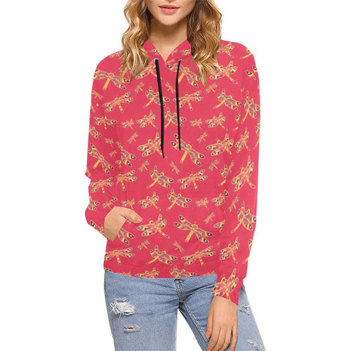 Gathering Rouge All Over Print Hoodie for Women (USA Size) (Model H13) All Over Print Hoodie for Women (H13) e-joyer 