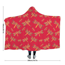 Load image into Gallery viewer, Gathering Rouge Hooded Blanket blanket 49 Dzine 

