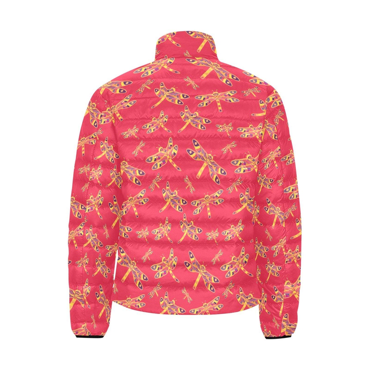 Gathering Rouge Men's Stand Collar Padded Jacket (Model H41) Men's Stand Collar Padded Jacket (H41) e-joyer