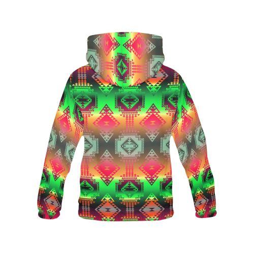 Gathering Sky Women's All Over Print Hoodie (USA Size) (Model H13) Hoodies e-joyer