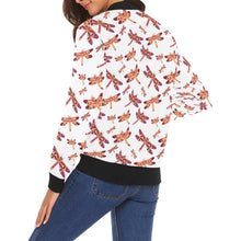 Load image into Gallery viewer, Gathering White All Over Print Bomber Jacket for Women (Model H19) Jacket e-joyer 
