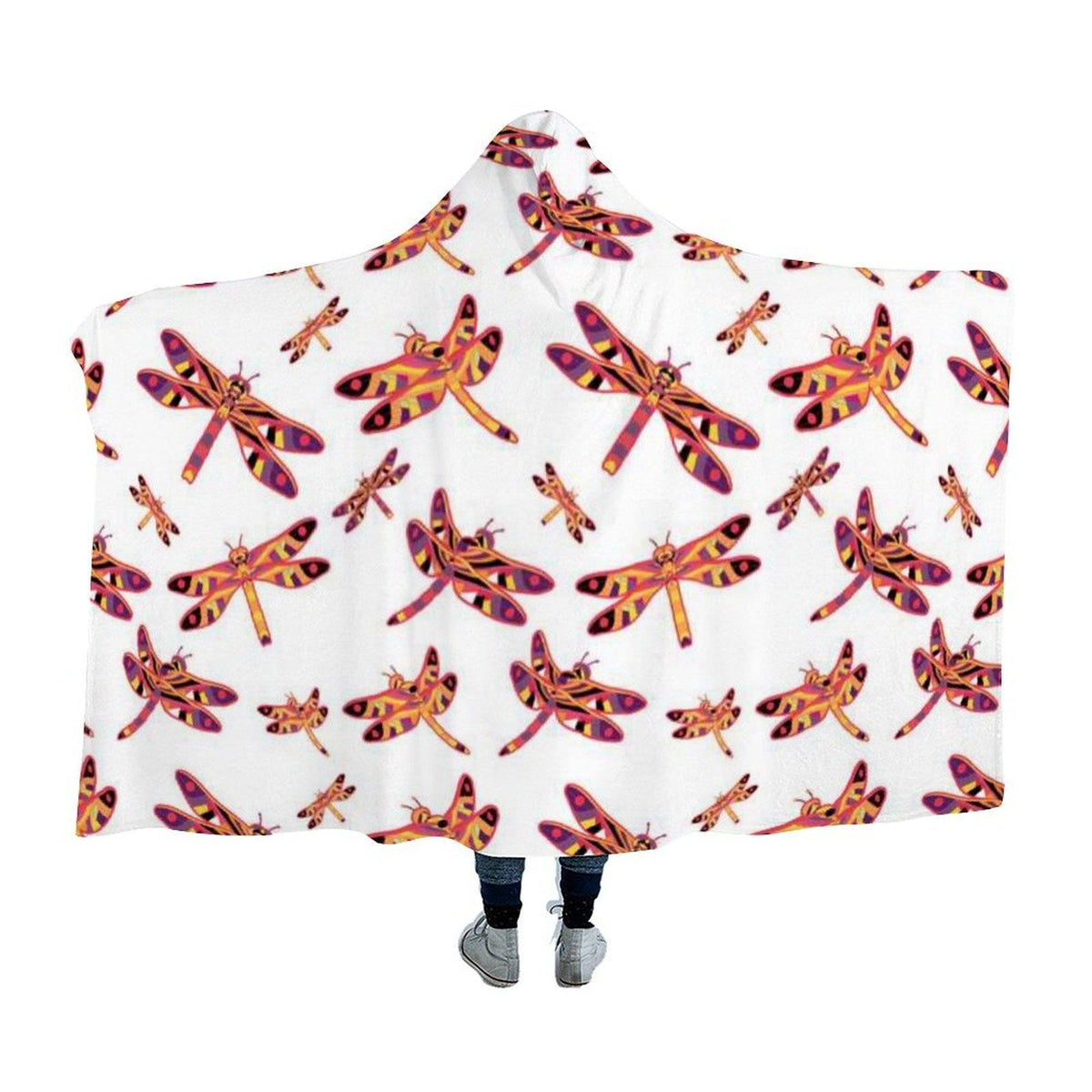 Gathering White Hooded Blanket blanket 49 Dzine