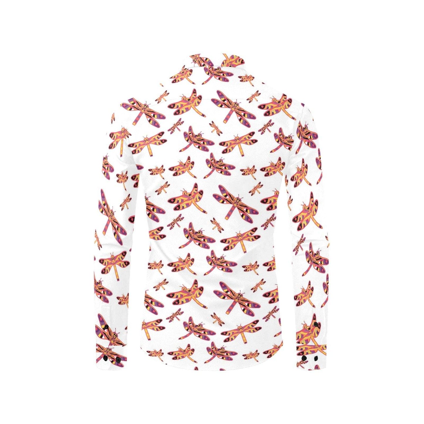 Gathering White Men's All Over Print Casual Dress Shirt (Model T61) Men's Dress Shirt (T61) e-joyer