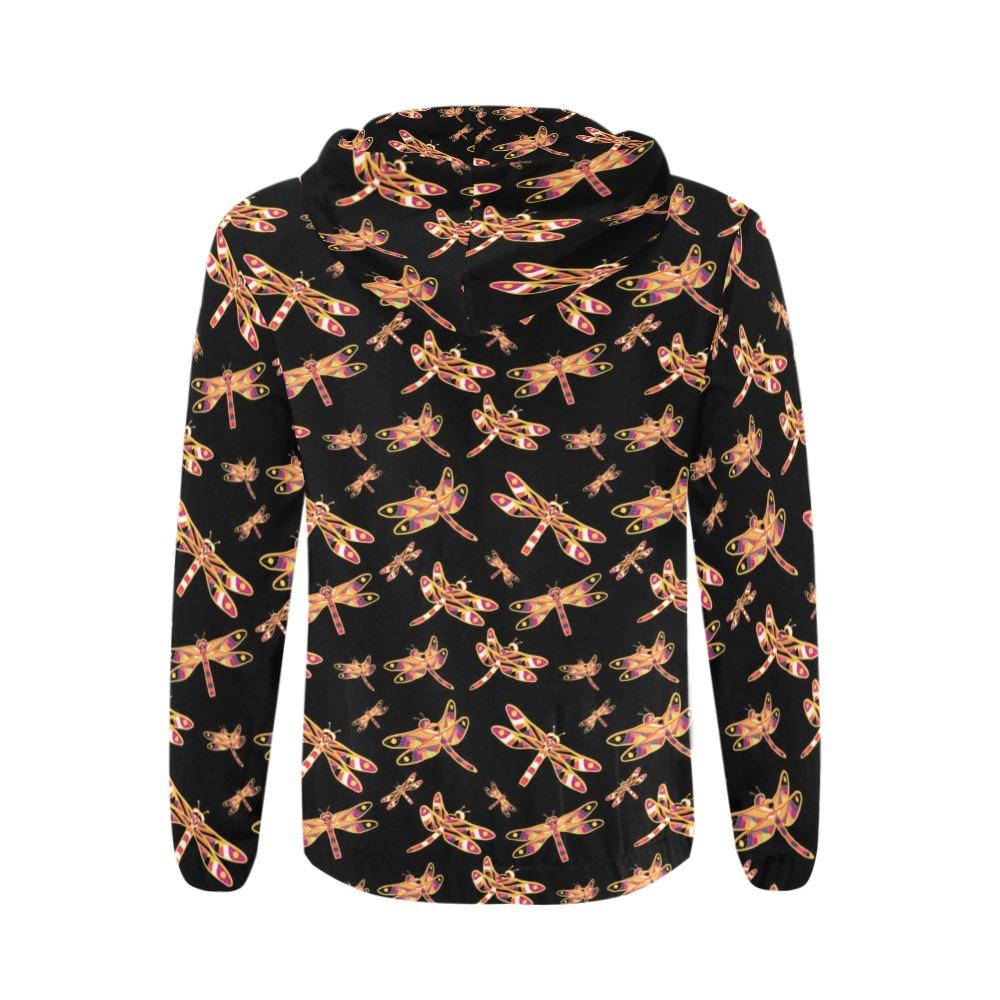 Gathering Yellow Black All Over Print Full Zip Hoodie for Men (Model H14) All Over Print Full Zip Hoodie for Men (H14) e-joyer