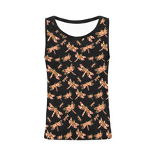 Load image into Gallery viewer, Gathering Yellow Black All Over Print Tank Top for Women (Model T43) All Over Print Tank Top for Women (T43) e-joyer 
