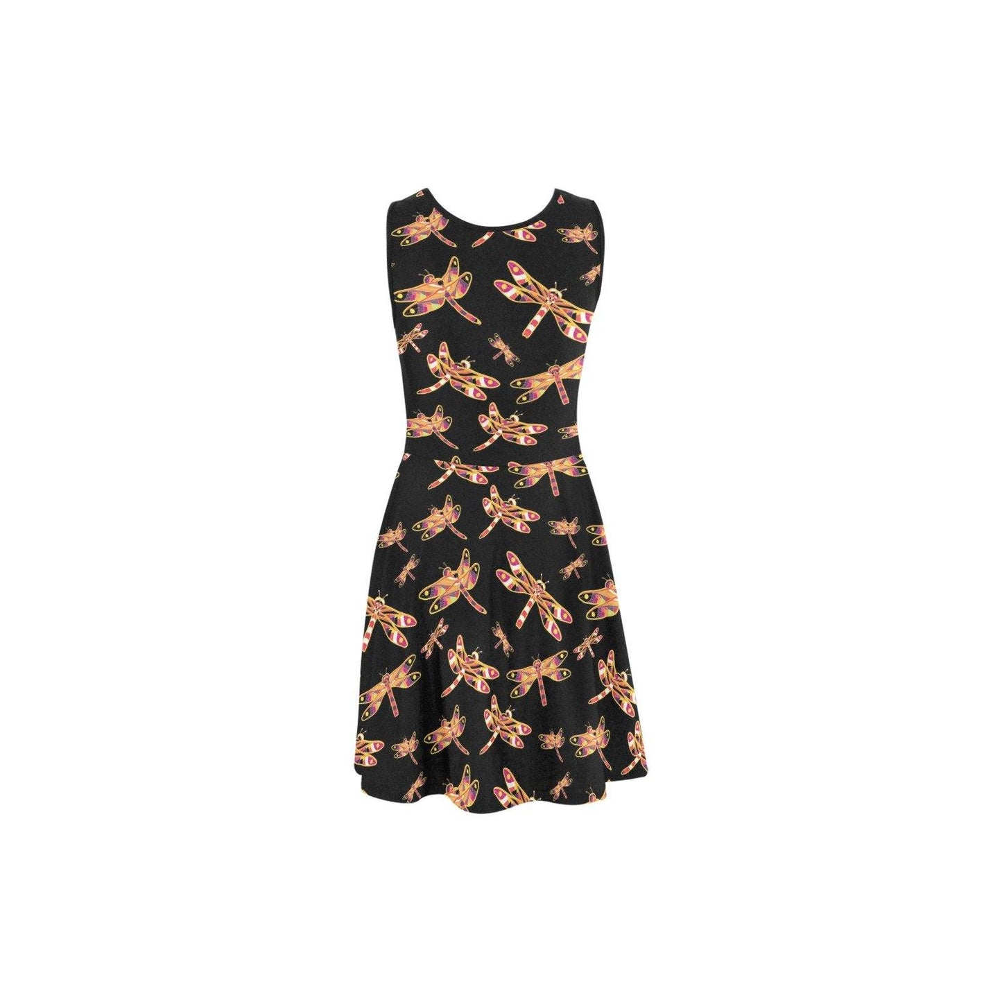 Gathering Yellow Black Atalanta Sundress (Model D04) Atalanta Sundress (D04) e-joyer