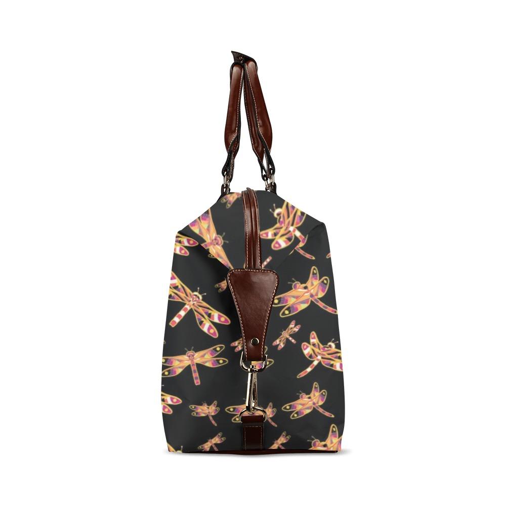 Gathering Yellow Black Classic Travel Bag (Model 1643) Remake Classic Travel Bags (1643) e-joyer