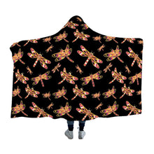 Load image into Gallery viewer, Gathering Yellow Black Hooded Blanket blanket 49 Dzine 
