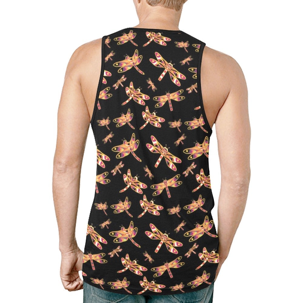 Gathering Yellow Black New All Over Print Tank Top for Men (Model T46) New All Over Print Tank Top for Men (T46) e-joyer
