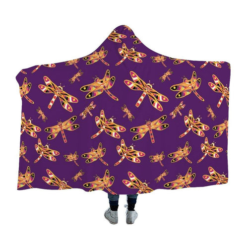 Gathering Yellow Purple Hooded Blanket blanket 49 Dzine 
