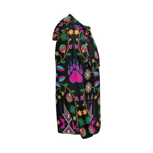 Geometric Floral Fall-Black All Over Print Full Zip Hoodie for Men (Model H14) All Over Print Full Zip Hoodie for Men (H14) e-joyer