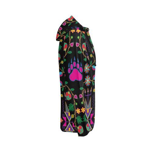 Geometric Floral Fall-Black All Over Print Full Zip Hoodie for Women (Model H14) All Over Print Full Zip Hoodie for Women (H14) e-joyer