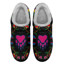 Load image into Gallery viewer, Geometric Floral Fall Black Ikinnii Indoor Slipper 49 Dzine 
