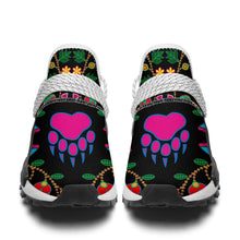 Load image into Gallery viewer, Geometric Floral Fall Black Okaki Sneakers Shoes 49 Dzine 
