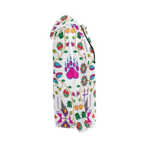 Geometric Floral Fall-White All Over Print Full Zip Hoodie for Men (Model H14) All Over Print Full Zip Hoodie for Men (H14) e-joyer