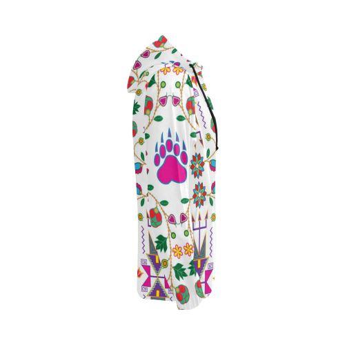 Geometric Floral Fall-White All Over Print Full Zip Hoodie for Women (Model H14) All Over Print Full Zip Hoodie for Women (H14) e-joyer