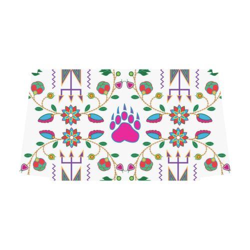 Geometric Floral Fall-White Classic Travel Bag (Model 1643) Remake Classic Travel Bags (1643) e-joyer