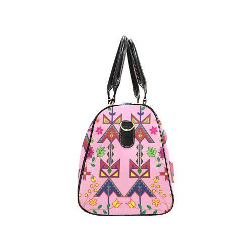 Geometric Floral Spring-Sunset New Waterproof Travel Bag/Large (Model 1639) Waterproof Travel Bags (1639) e-joyer