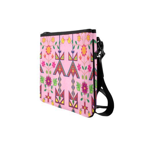 Geometric Floral Spring-Sunset Slim Clutch Bag (Model 1668) Slim Clutch Bags (1668) e-joyer
