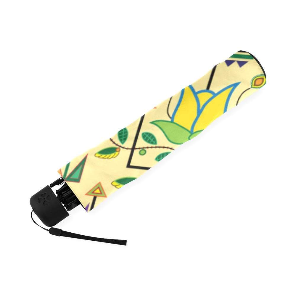 Geometric Floral Summer-Vanilla Foldable Umbrella Foldable Umbrella e-joyer