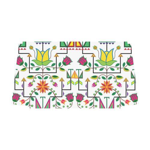 Geometric Floral Summer-White Classic Travel Bag (Model 1643) Remake Classic Travel Bags (1643) e-joyer