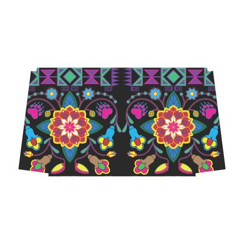 Geometric Floral Winter-Black Classic Travel Bag (Model 1643) Remake Classic Travel Bags (1643) e-joyer