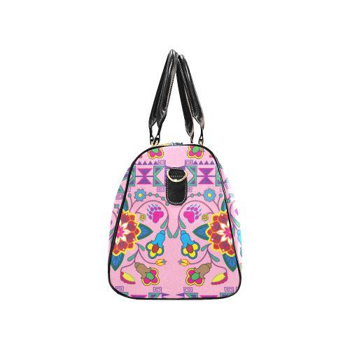 Geometric Floral Winter-Sunset New Waterproof Travel Bag/Large (Model 1639) Waterproof Travel Bags (1639) e-joyer