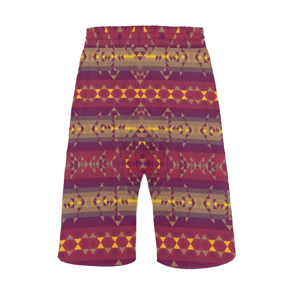 Gold Wool Men's All Over Print Casual Shorts (Model L23) short e-joyer