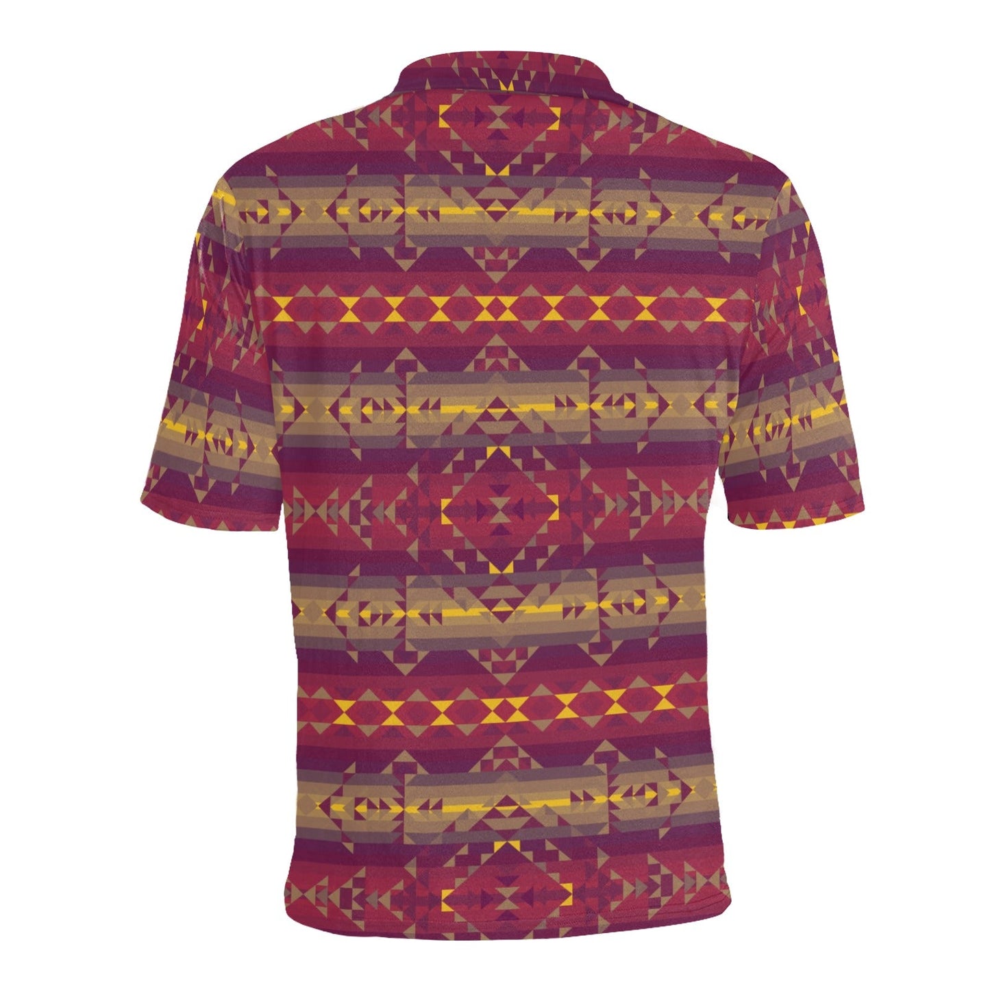 Gold Wool Men's All Over Print Polo Shirt (Model T55) Men's Polo Shirt (Model T55) e-joyer