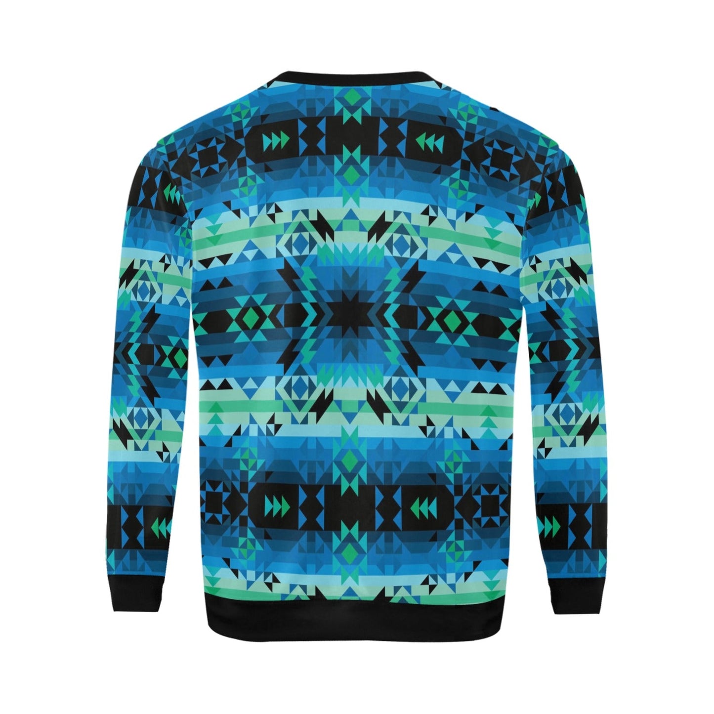 Green Star All Over Print Crewneck Sweatshirt for Men (Model H18) shirt e-joyer
