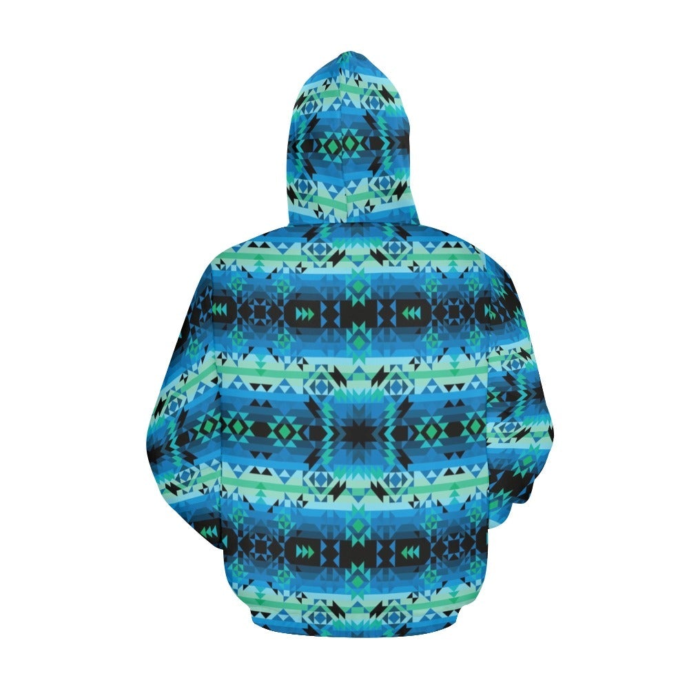 Green Star All Over Print Hoodie for Men (USA Size) (Model H13) All Over Print Hoodie for Men (H13) e-joyer