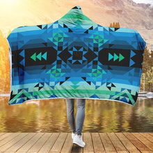 Load image into Gallery viewer, Green Star Hooded Blanket blanket 49 Dzine 
