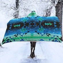 Load image into Gallery viewer, Green Star Hooded Blanket blanket 49 Dzine 
