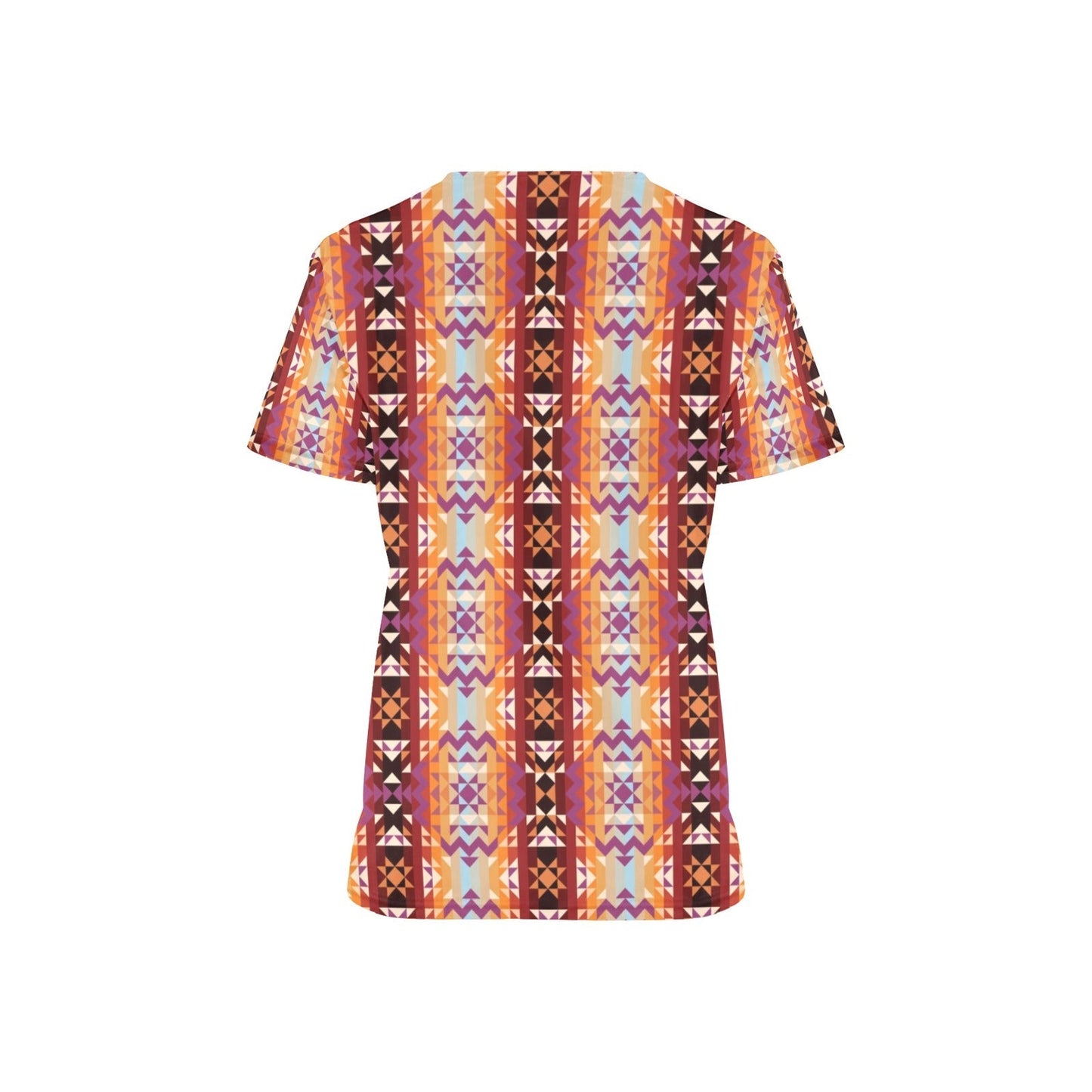 Heatwave All Over Print Scrub Top Scrub Top e-joyer