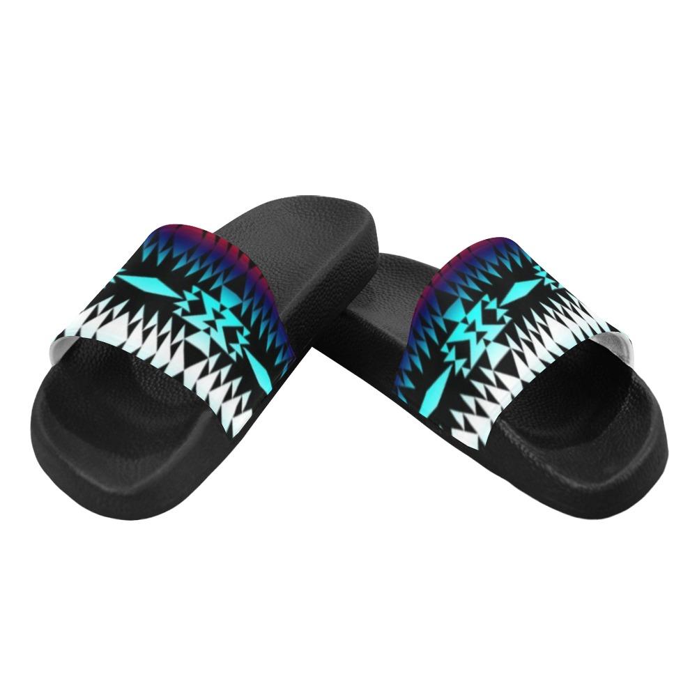 I Between Two Worlds Men's Slide Sandals (Model 057) Men's Slide Sandals (057) e-joyer