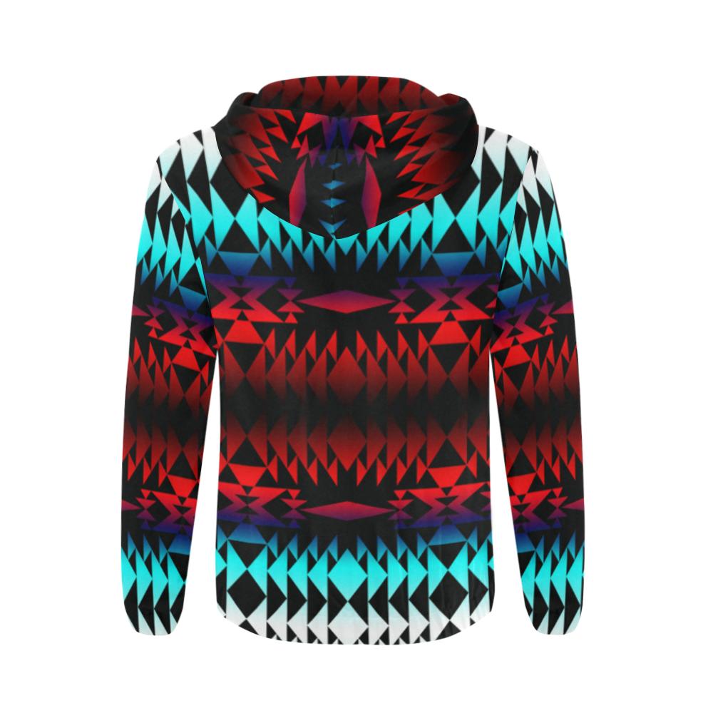 In Between Two Worlds All Over Print Full Zip Hoodie for Men (Model H14) All Over Print Full Zip Hoodie for Men (H14) e-joyer