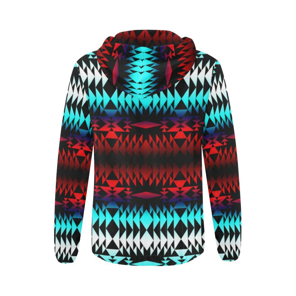 In Between Two Worlds All Over Print Full Zip Hoodie for Women (Model H14) All Over Print Full Zip Hoodie for Women (H14) e-joyer