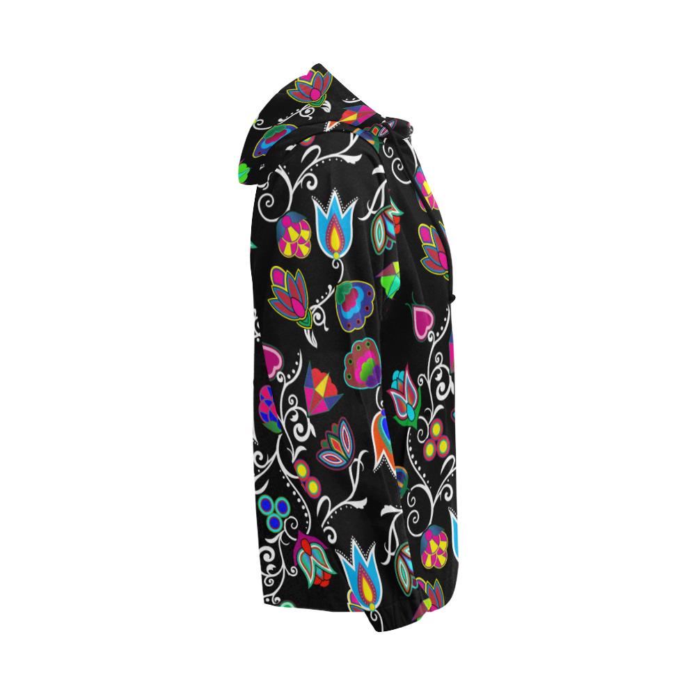 Indigenous Paisley Black All Over Print Full Zip Hoodie for Men (Model H14) All Over Print Full Zip Hoodie for Men (H14) e-joyer