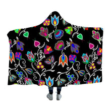 Load image into Gallery viewer, Indigenous Paisley Black Hooded Blanket 49 Dzine 
