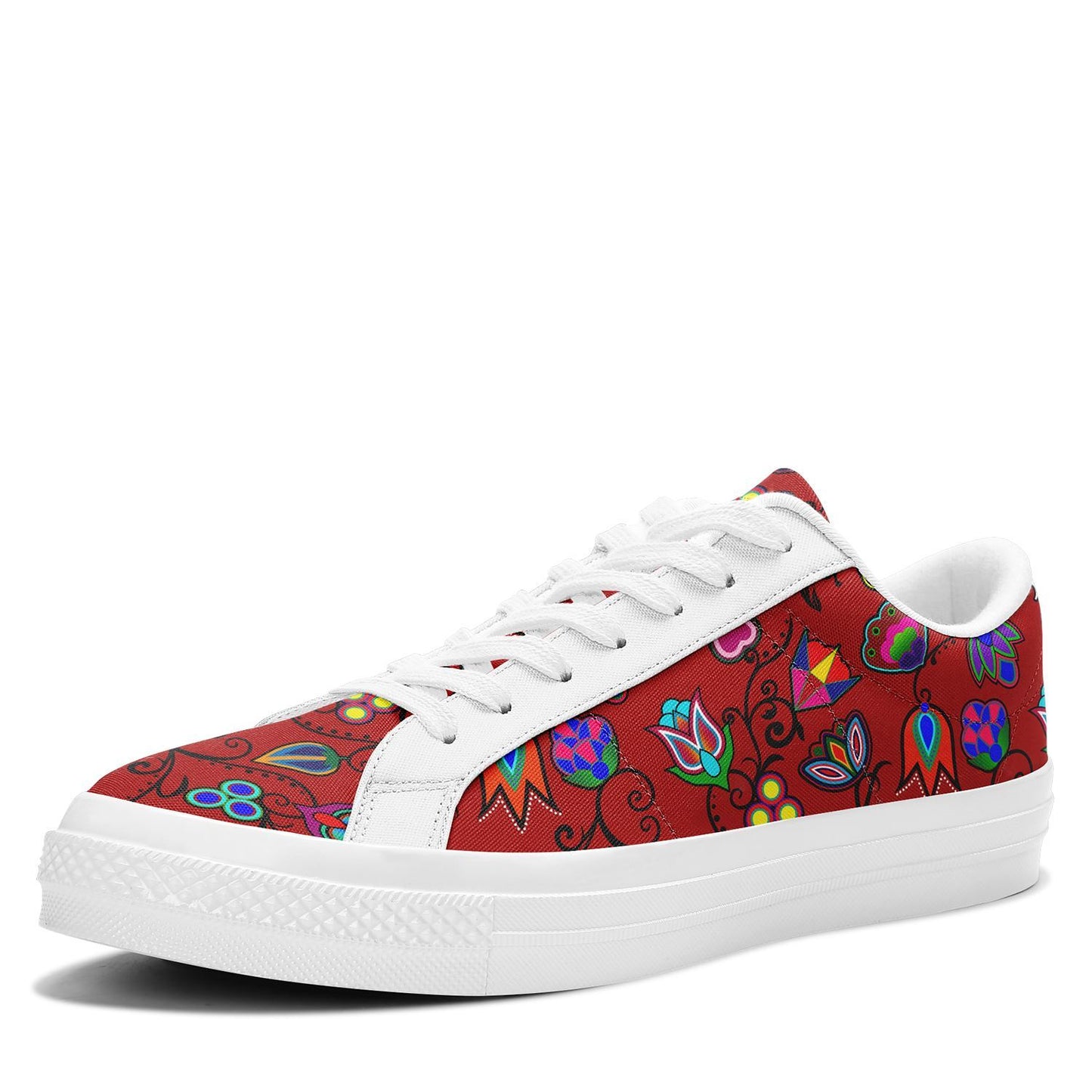 Indigenous Paisley Dahlia Aapisi Low Top Canvas Shoes White Sole 49 Dzine