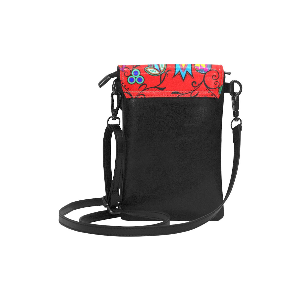 Indigenous Paisley - Dahlia Small Cell Phone Purse (Model 1711) Small Cell Phone Purse (1711) e-joyer