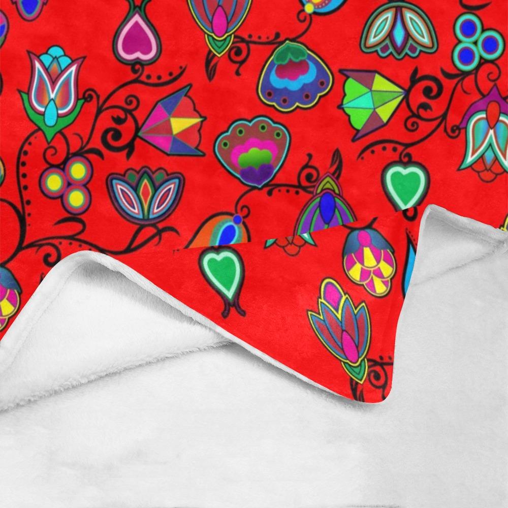 Indigenous Paisley Dahlia Ultra-Soft Micro Fleece Blanket 40"x50" Ultra-Soft Blanket 40''x50'' e-joyer