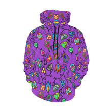 Load image into Gallery viewer, Indigenous Paisley - Dark Orchid All Over Print Hoodie for Women (USA Size) (Model H13) All Over Print Hoodie for Women (H13) e-joyer 
