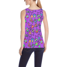Load image into Gallery viewer, Indigenous Paisley Dark Orchid All Over Print Tank Top for Women (Model T43) All Over Print Tank Top for Women (T43) e-joyer 

